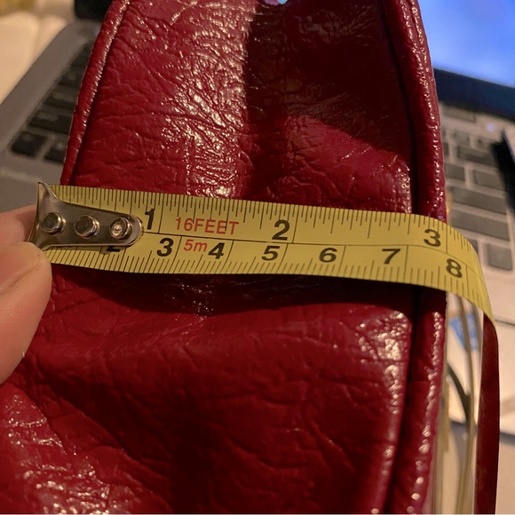 70s vtg Faux Leather Handbag - Picture 11 of 12